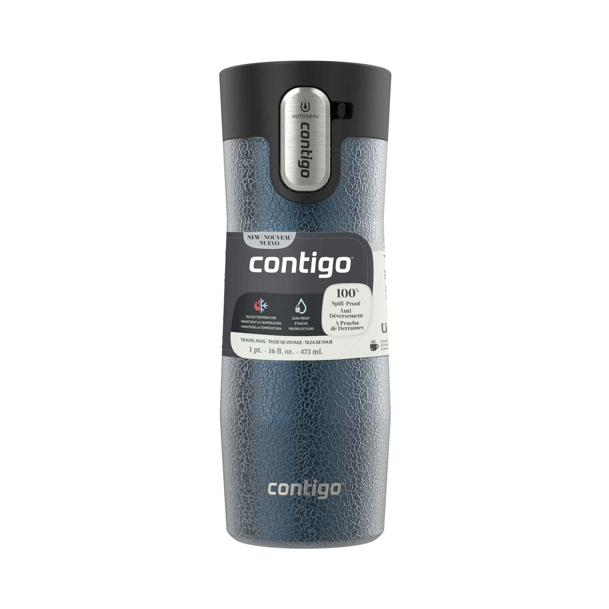 Contigo® AUTOSEAL® West Loop Vacuum-Insulated Stainless Steel Travel Mug with Easy-Clean Lid, 16 oz